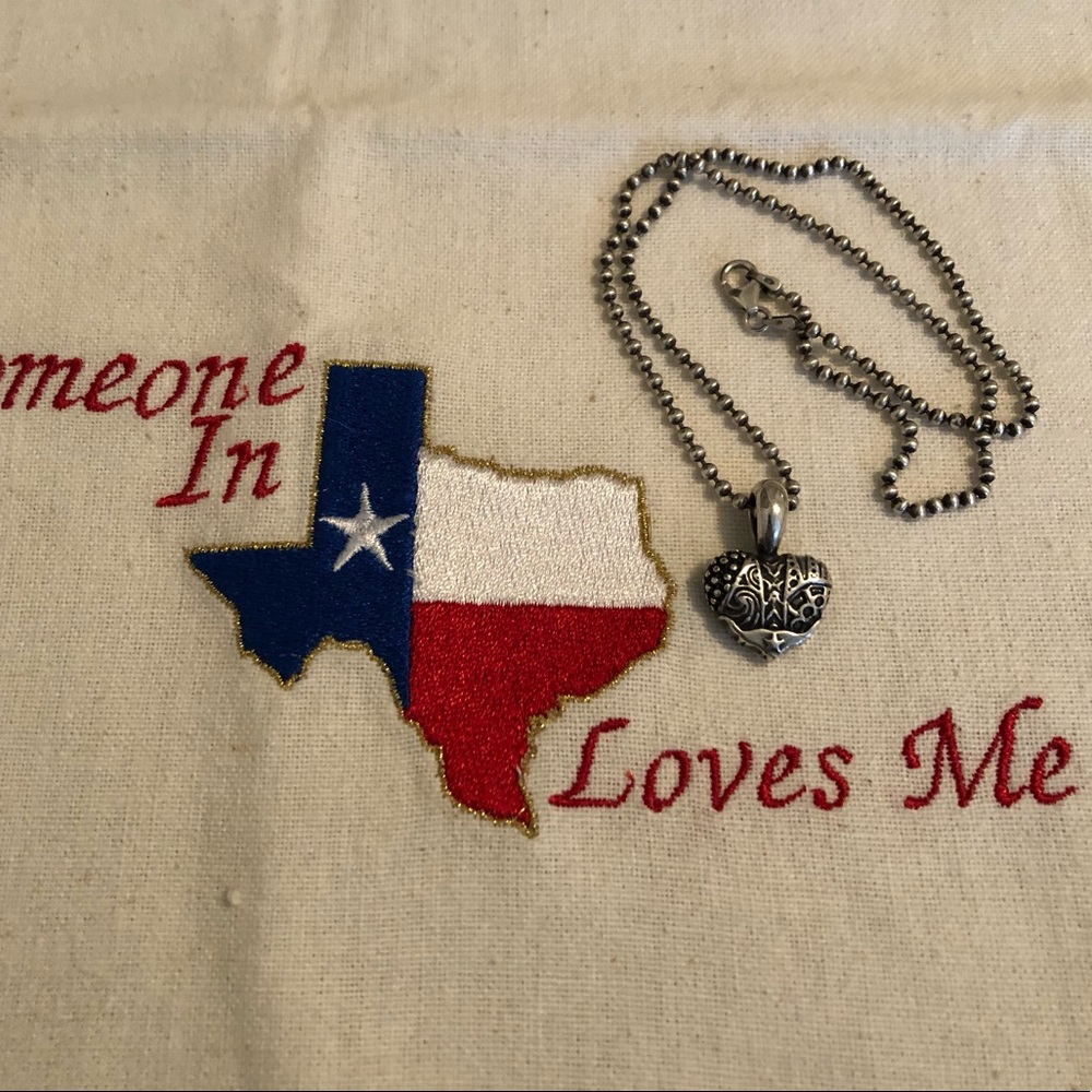 Lagos heart of texas necklace